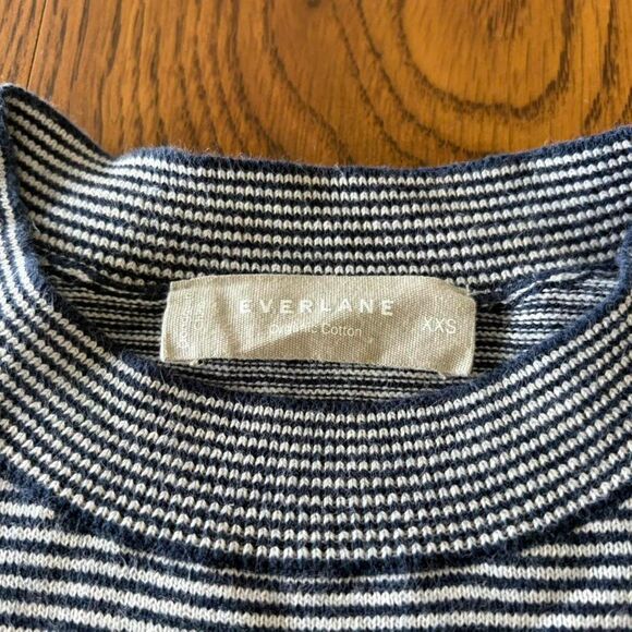 Everlane Women's Grey and Blue Sweater - Picture 2 of 6